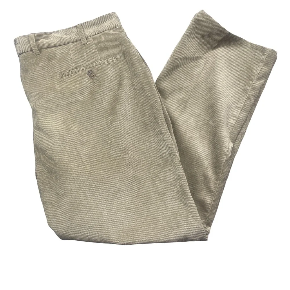 Peter Millar 38 Tan Corduroy Straight Leg Nano‎ Luxe Zipper